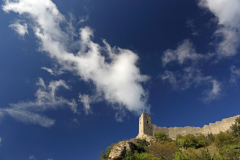 Festung Mornas (11.-14. Jh), Vaucluse, Provence-Alpes-Côte d'Azur, Frankreich